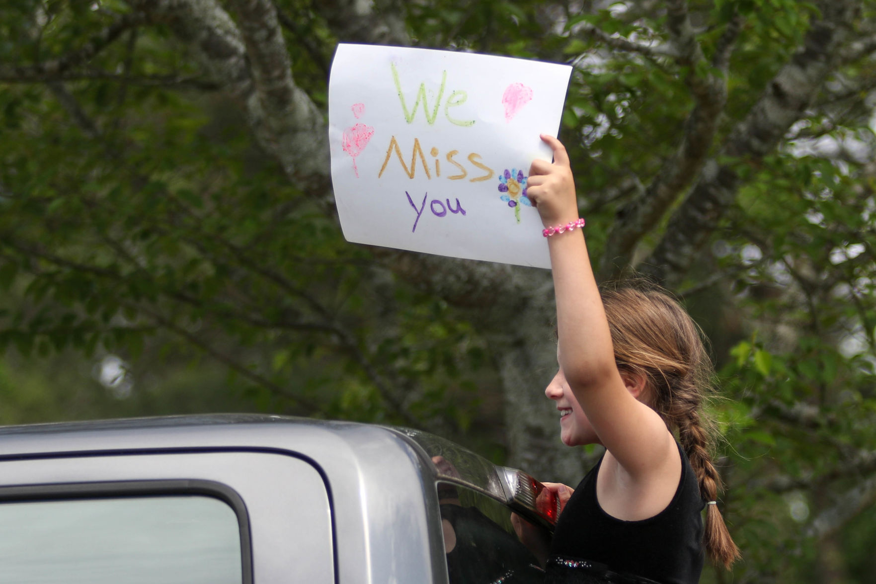 Car parade for Oak Park Nursing Home and Independent Living Community residents